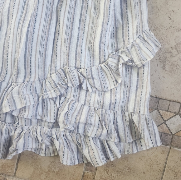Ava James Striped Ruffled Hem Dress - Picture 2 of 5